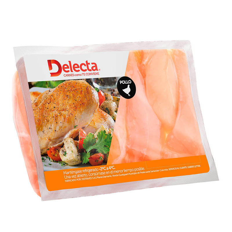 Lomitos Pechuga pollo : 32594 Tienda virtual de venta de pollo, carnes  frías, carne de res y carne de cerdo, marca Delichicks y Delecta