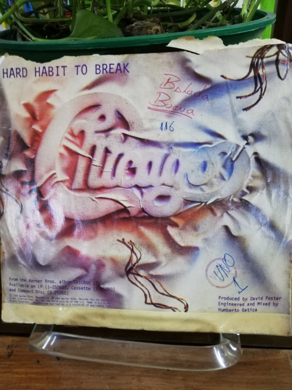 Imagen LP 45 RPM CHICAGO - HARD HABIT TO BREAK/REMEMBER THE FEELING 2