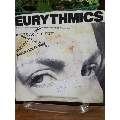ImagenLP 45 RPM EURYTHMICS - WOULD I LIE TO YOU?/HERE COMES THAT SINKING FEEELING