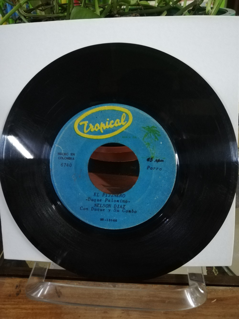 Imagen LP 45 RPM NELSON DIAZ CON DUQUE Y SU COMBO - QUE ME COMA EL TIGRE/EL PIJINERO 3