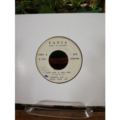 ImagenLP 45 RPM RICARDO RAY & BOBBY CRUZ - GAN GAN Y GON GON/CRISTOBAL CELAI