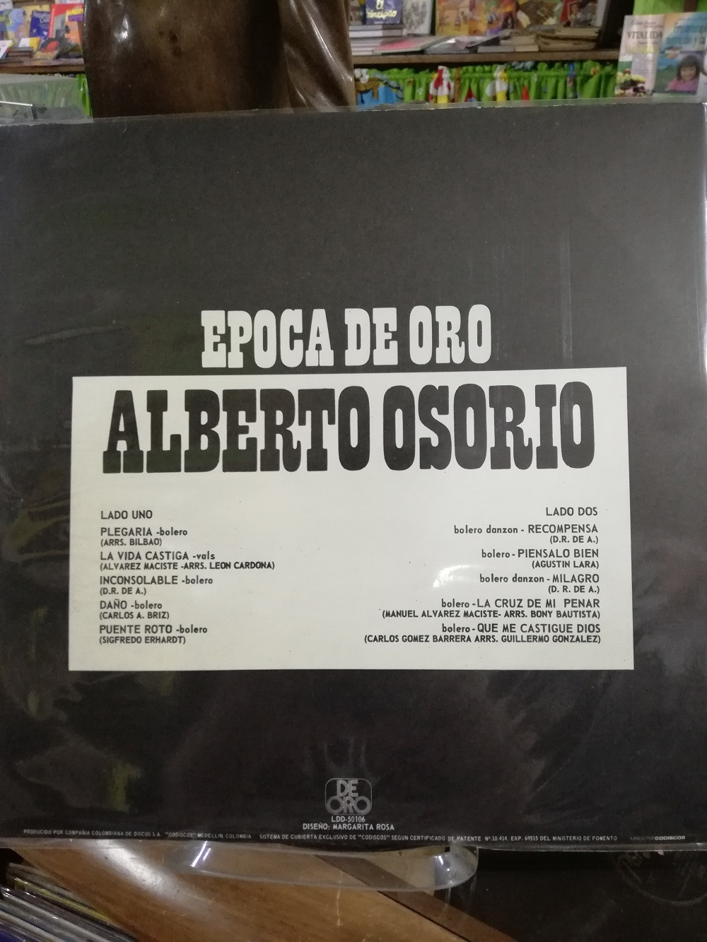 Imagen LP ALBERTO OSORIO - EPOCA DE ORO 2