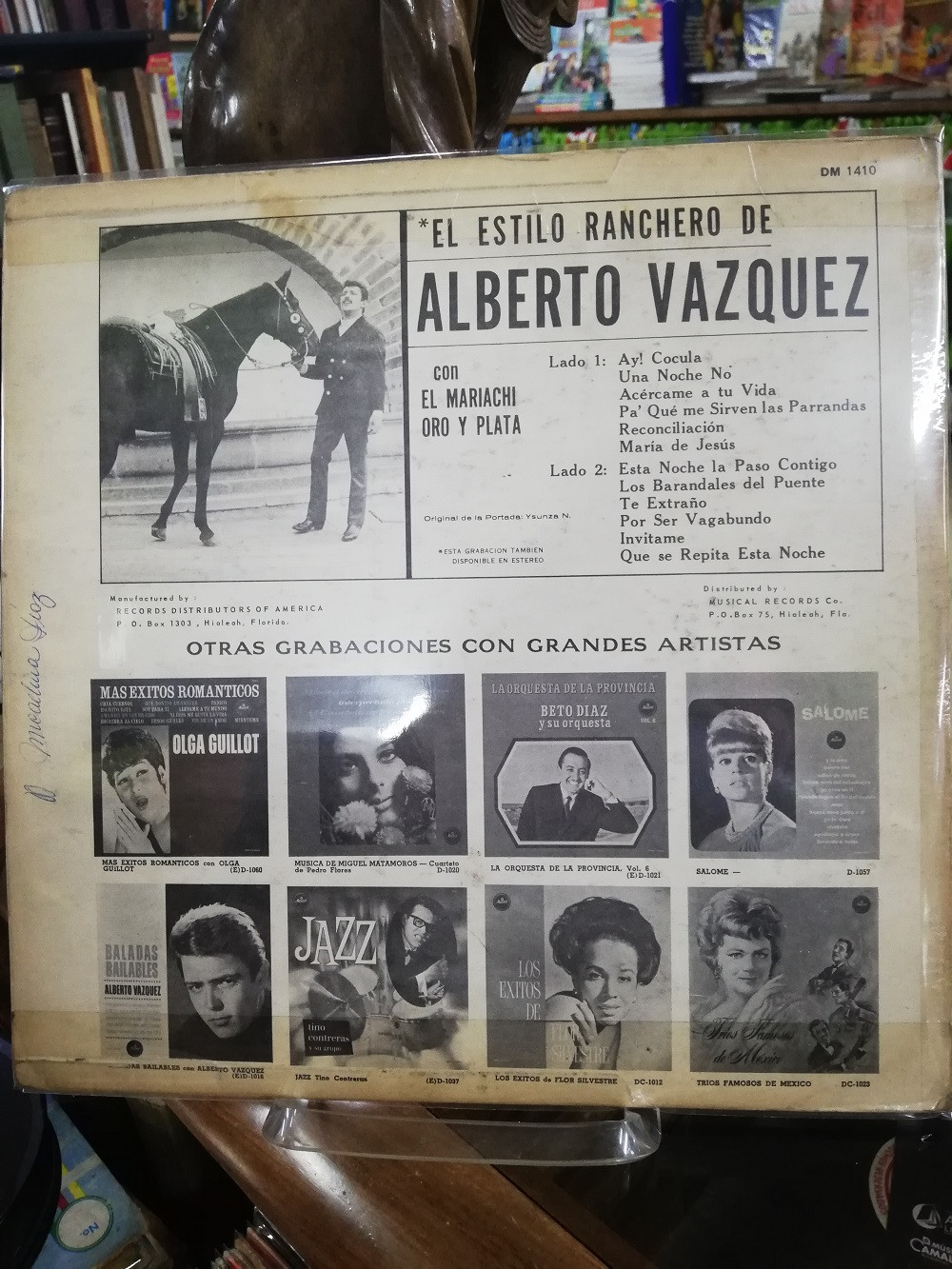 Imagen LP ALBERTO VAZQUEZ - EL ESTILO RANCHERO DE ALBERTO VAZQUEZ 2