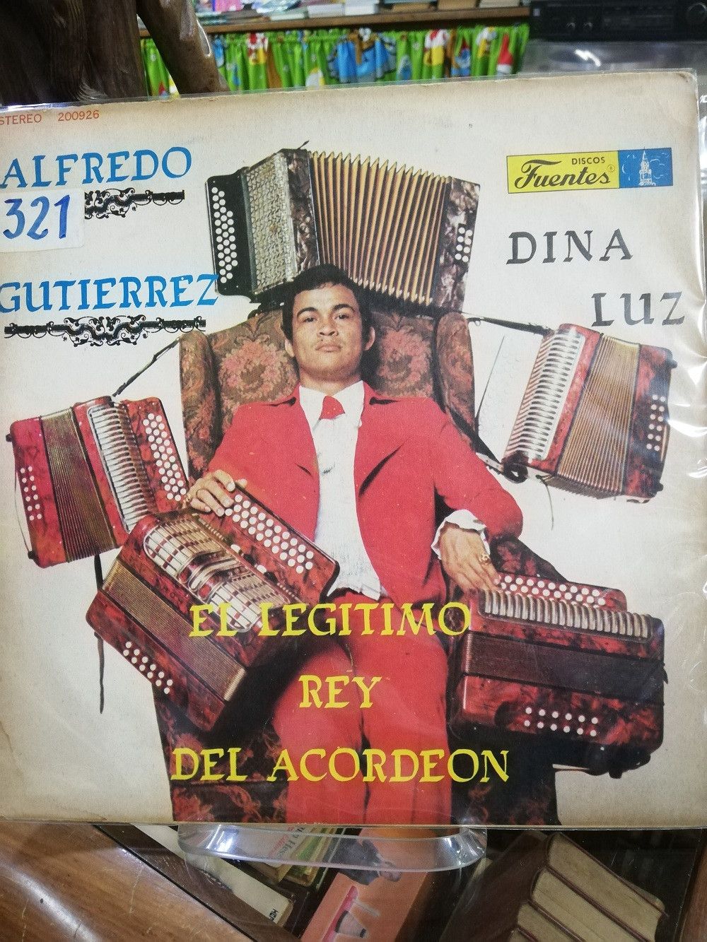 LP ALFREDO GUTIERREZ - EL LEGÍTIMO REY DEL ACORDEON: 200926 Libreria Atlas