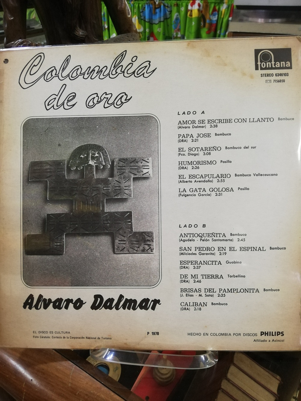 Imagen LP ALVARO DALMAR - COLOMBIA DE ORO VOL. 10 2