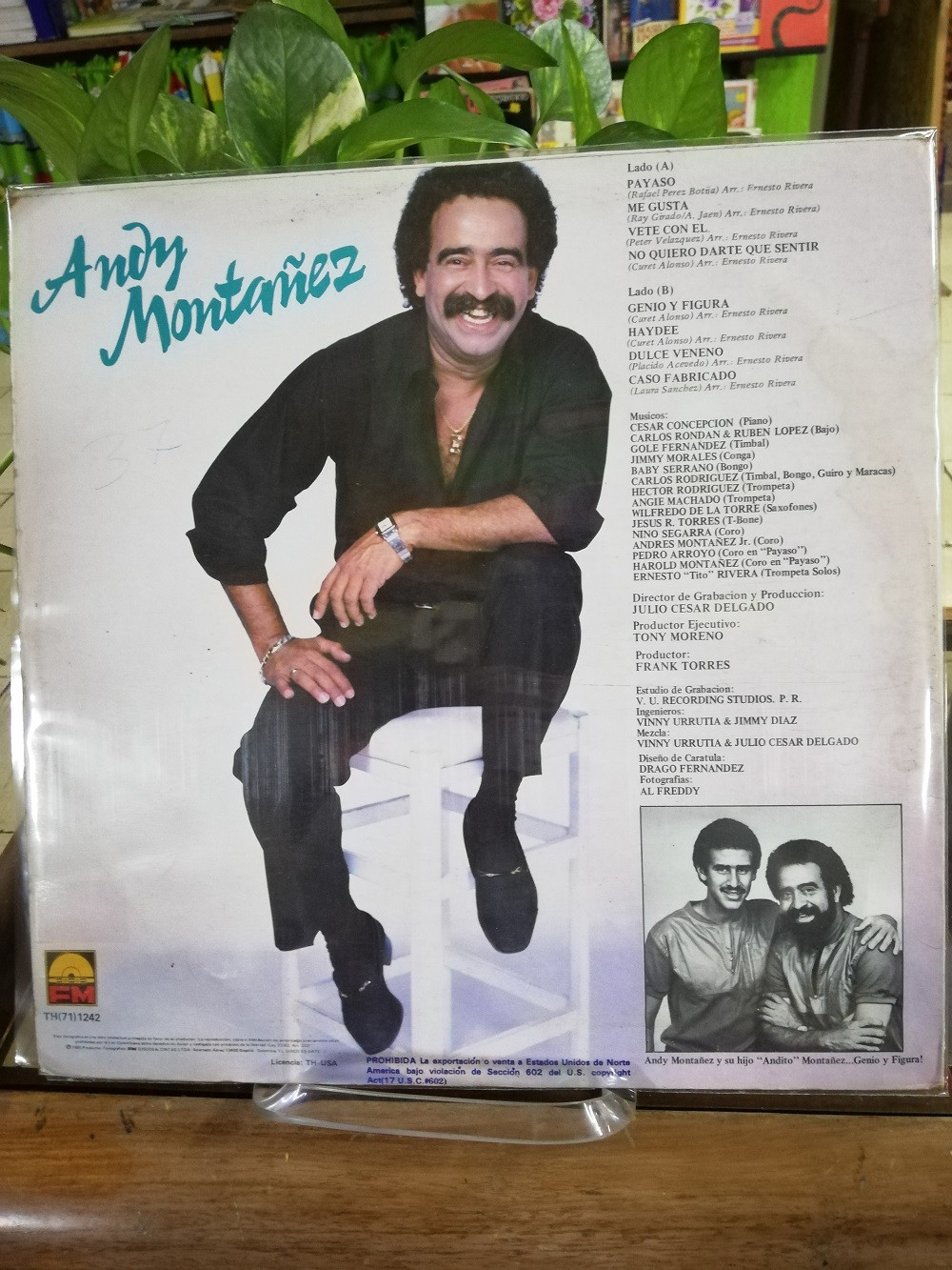 Imagen LP ANDY MONTAÑEZ - ANDY MONTAÑEZ 2