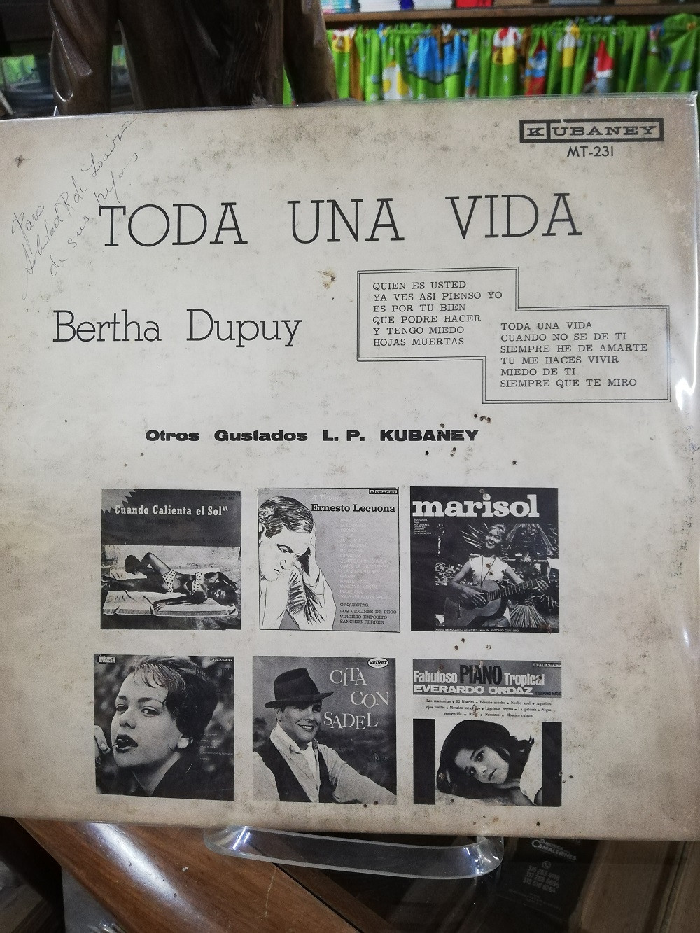 Imagen LP BERTHA DUPUY - TODA UNA VIDA 2