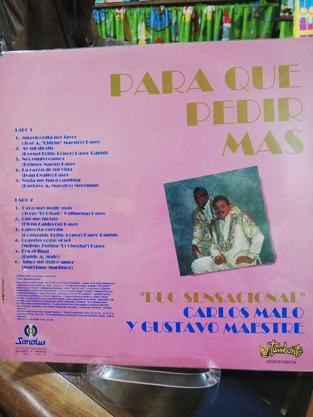 Imagen LP CARLOS MALO Y GUSTAVO MAESTRE - PARA QUE PEDIR MAS 2