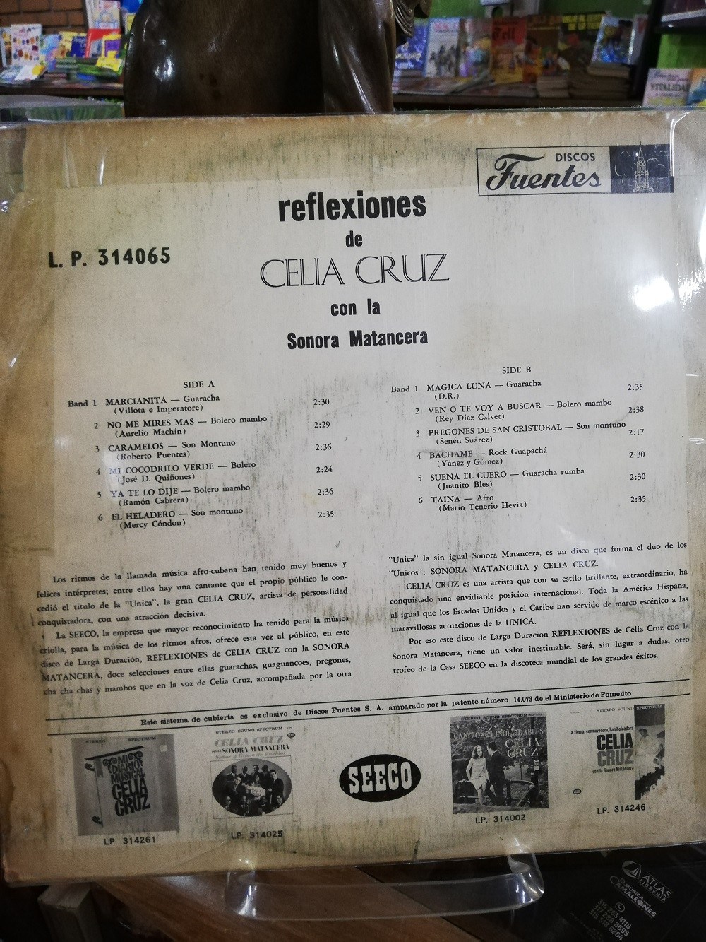 Imagen LP CELIA CRUZ CON LA SONORA MATANCERA - REFLEXIONES 2