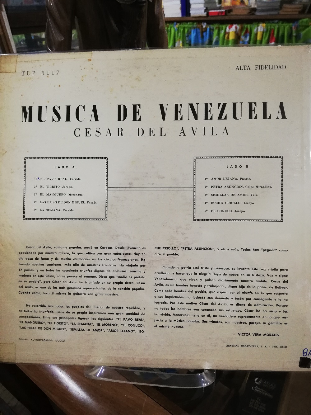 Imagen LP CESAR DEL AVILA - MÚSICA DE VENEZUELA 2