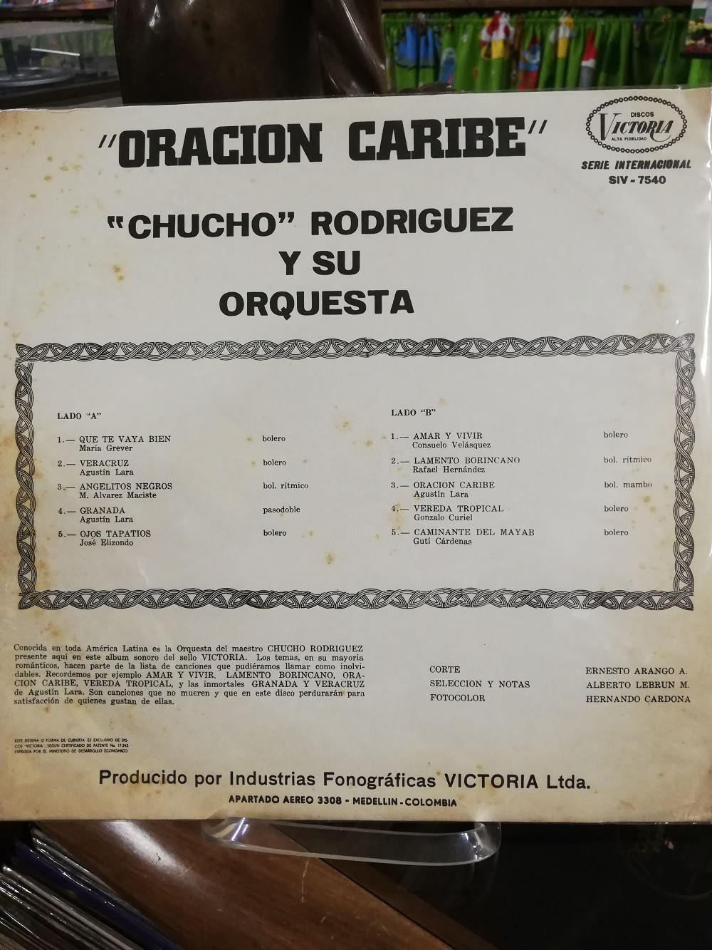 Imagen LP CHUCHO RODRIGUEZ Y SU ORQUESTA - ORACION CARIBE 2