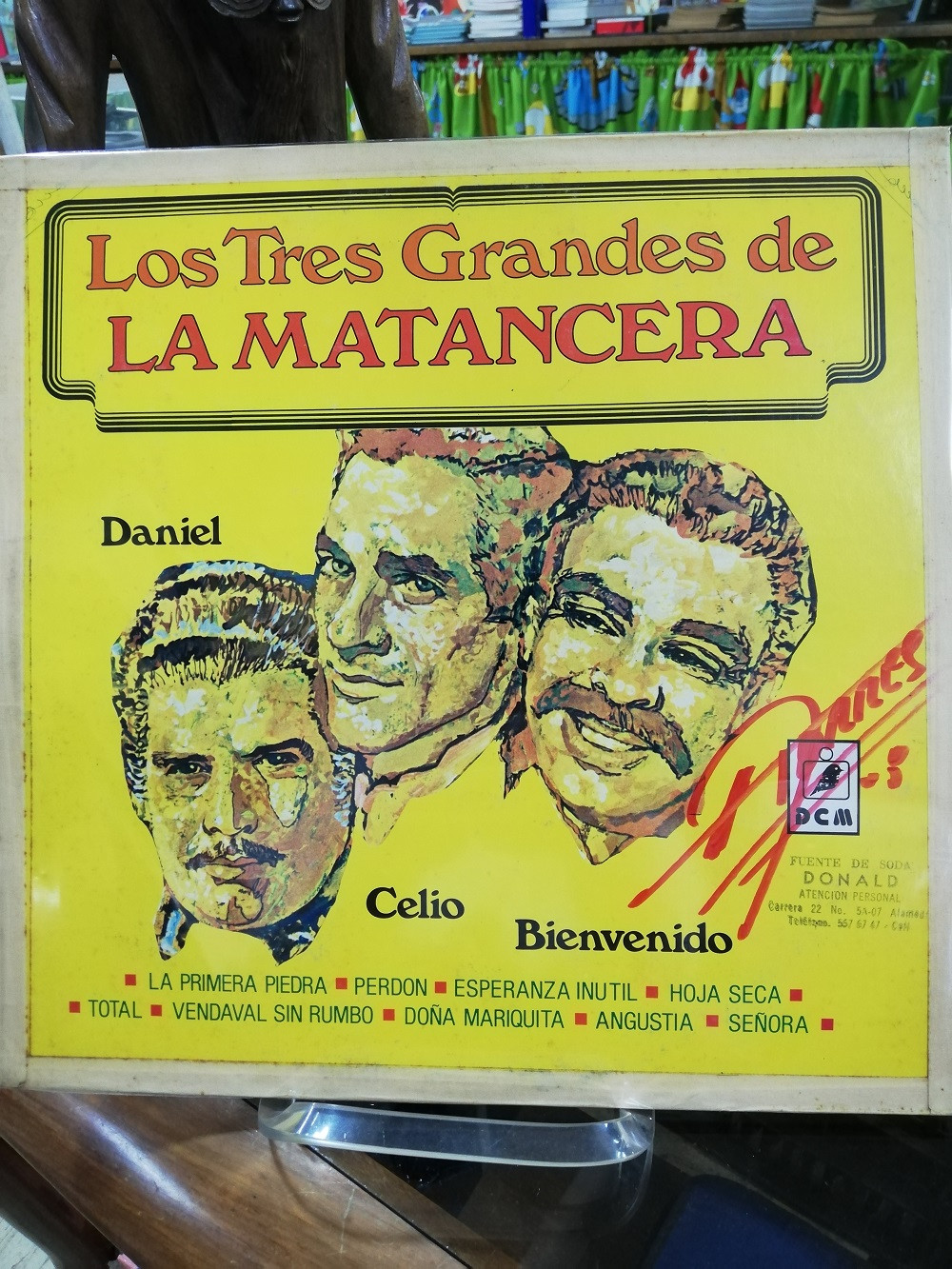 Imagen LP DANIEL SANTOS/CELIO GONZALEZ/BIENVENIDO GRANDA - LOS TRES GRANDES DE LA MATANCERA 1