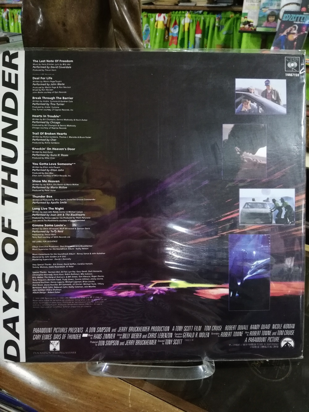 Imagen LP DAYS OF THUNDER - MUSIC FROM THE MOTION PICTURE SOUNDTRACK 2