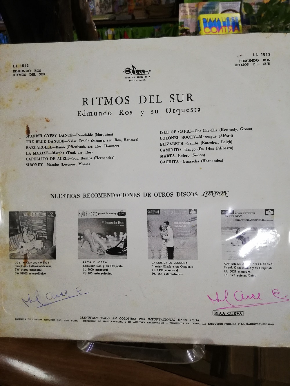 Imagen LP EDMUNDO ROS AND HIS ORCHESTRA - RHYTHMS OF THE SOUTH 2