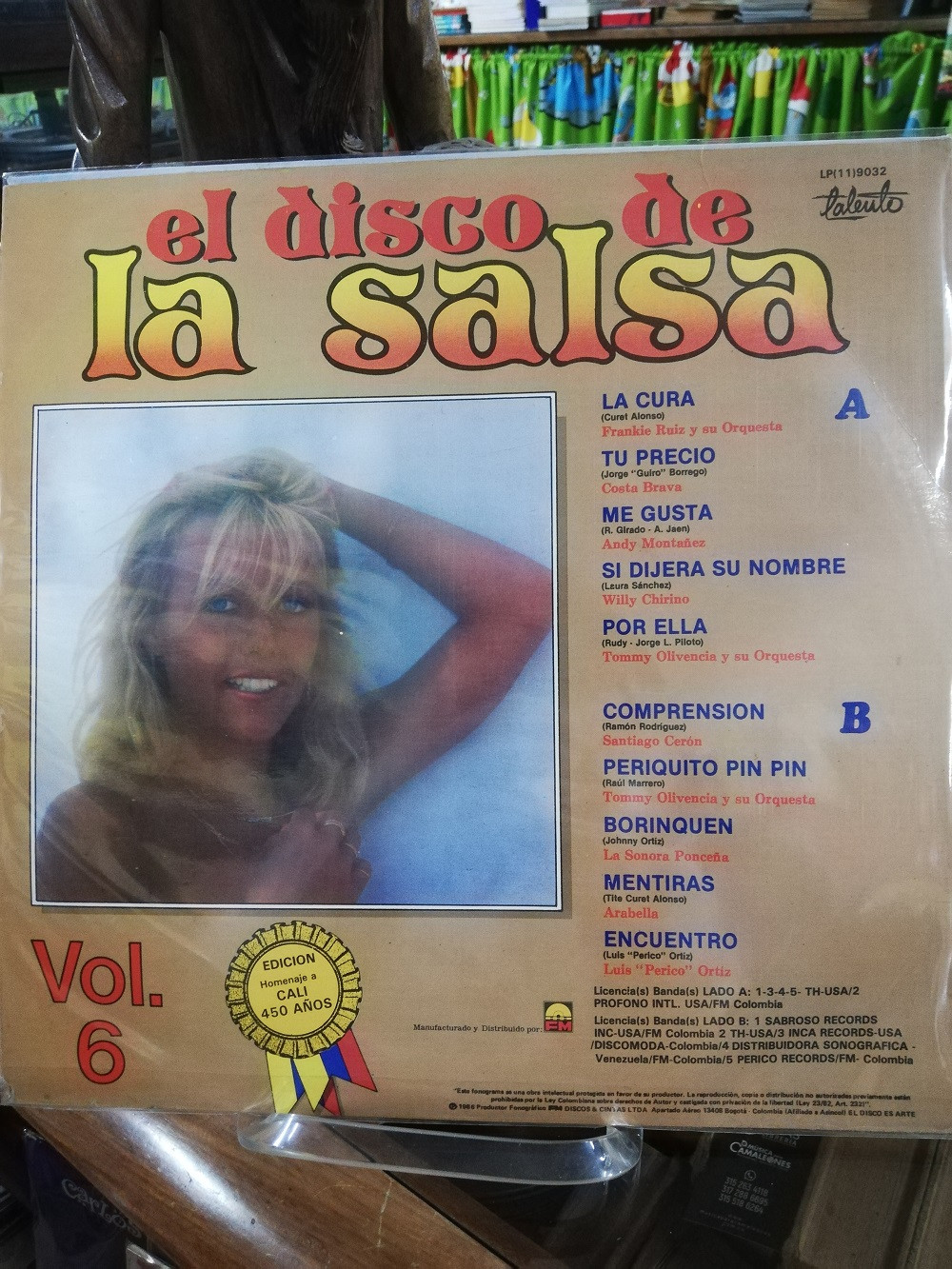 Imagen LP EL DISCO DE LA SALSA - EL DISCO DE LA SALSA VOL. 6 2