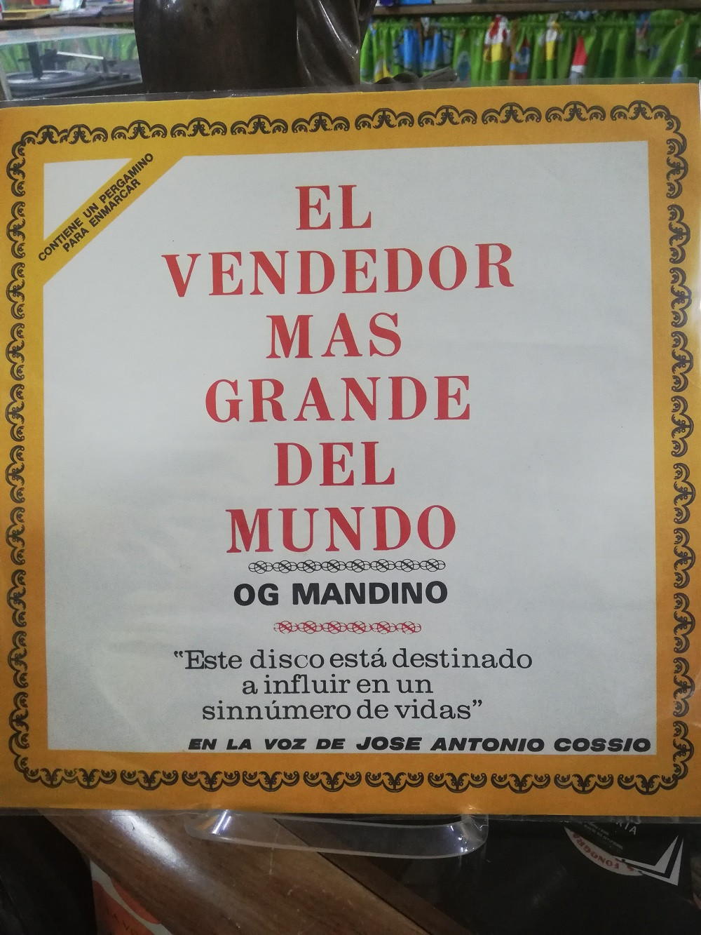 Imagen LP EL VENDEDOR MAS GRANDE DEL MUNDO - OG MANDINO, NARRADO POR JOSÉ ANTONIO COSSIO