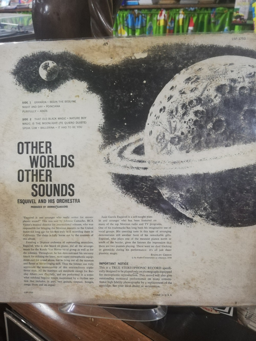 Imagen LP ESQUIVEL AND HIS ORCHESTRA - OTHER WORLDS OTHERS SOUNDS 2