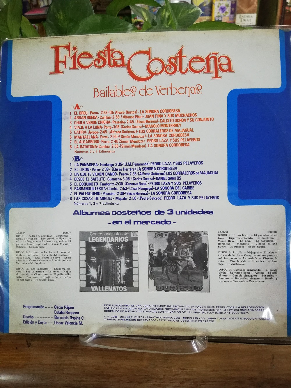 Imagen LP FIESTA COSTEÑA - BAILABLES DE VERBENAS 2