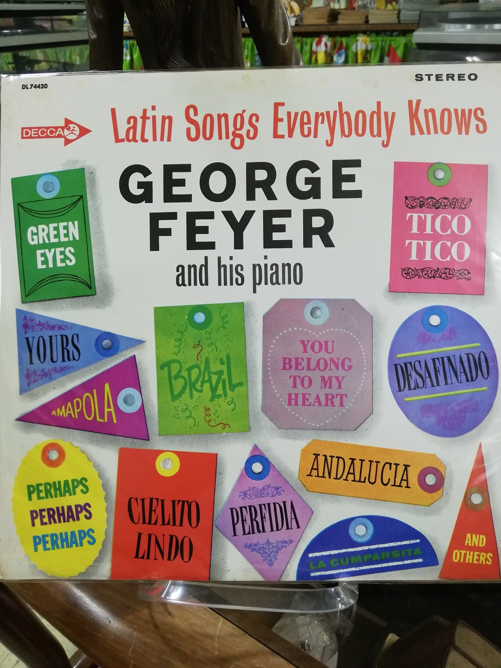 Imagen LP GEORGE FEYER AND HIS PIANO - LATIN SONGS EVERYBODY KNOWS 1