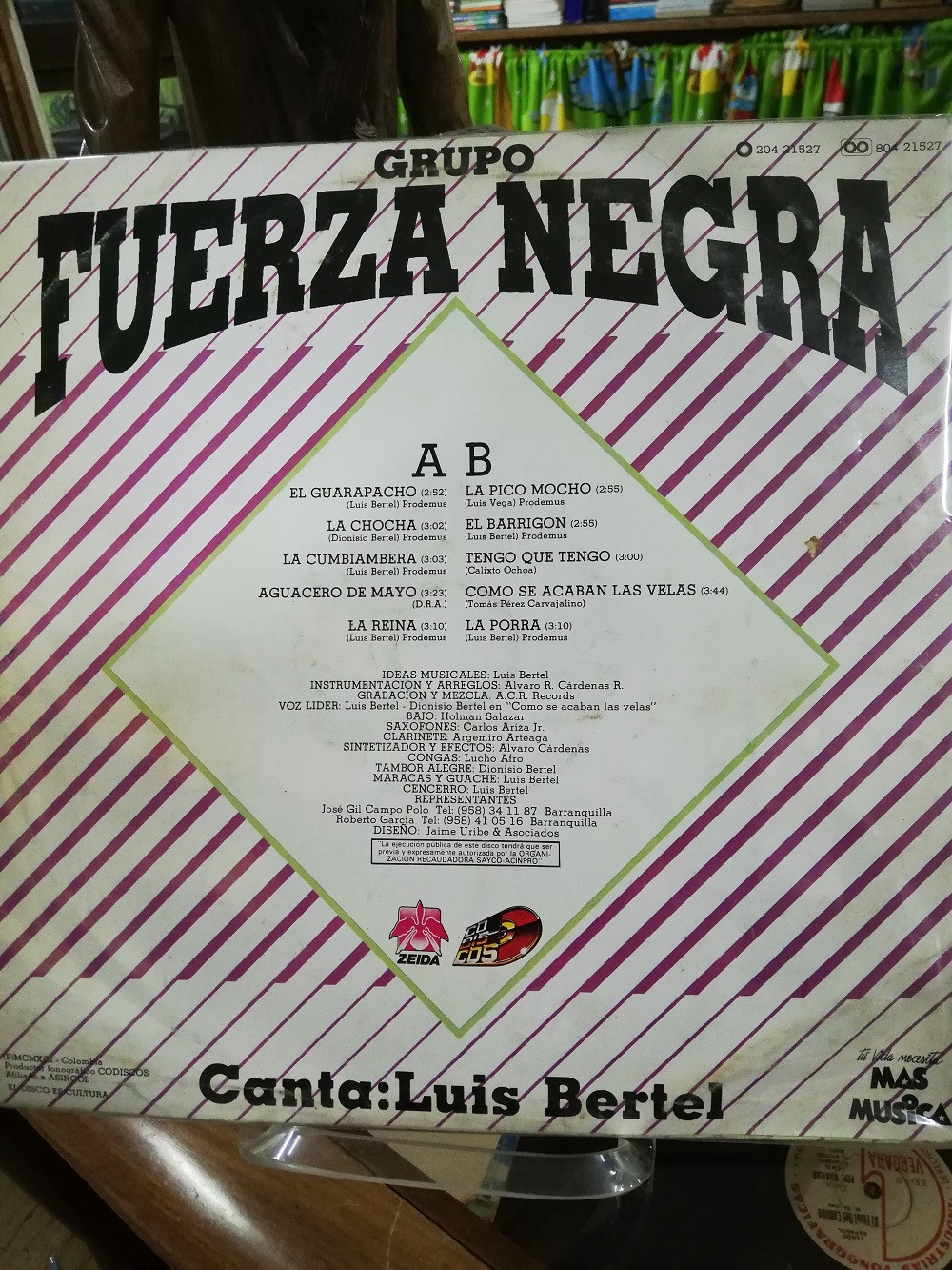 Imagen LP GRUPO FUERZA NEGRA - CANTA: LUIS BERTEL 2