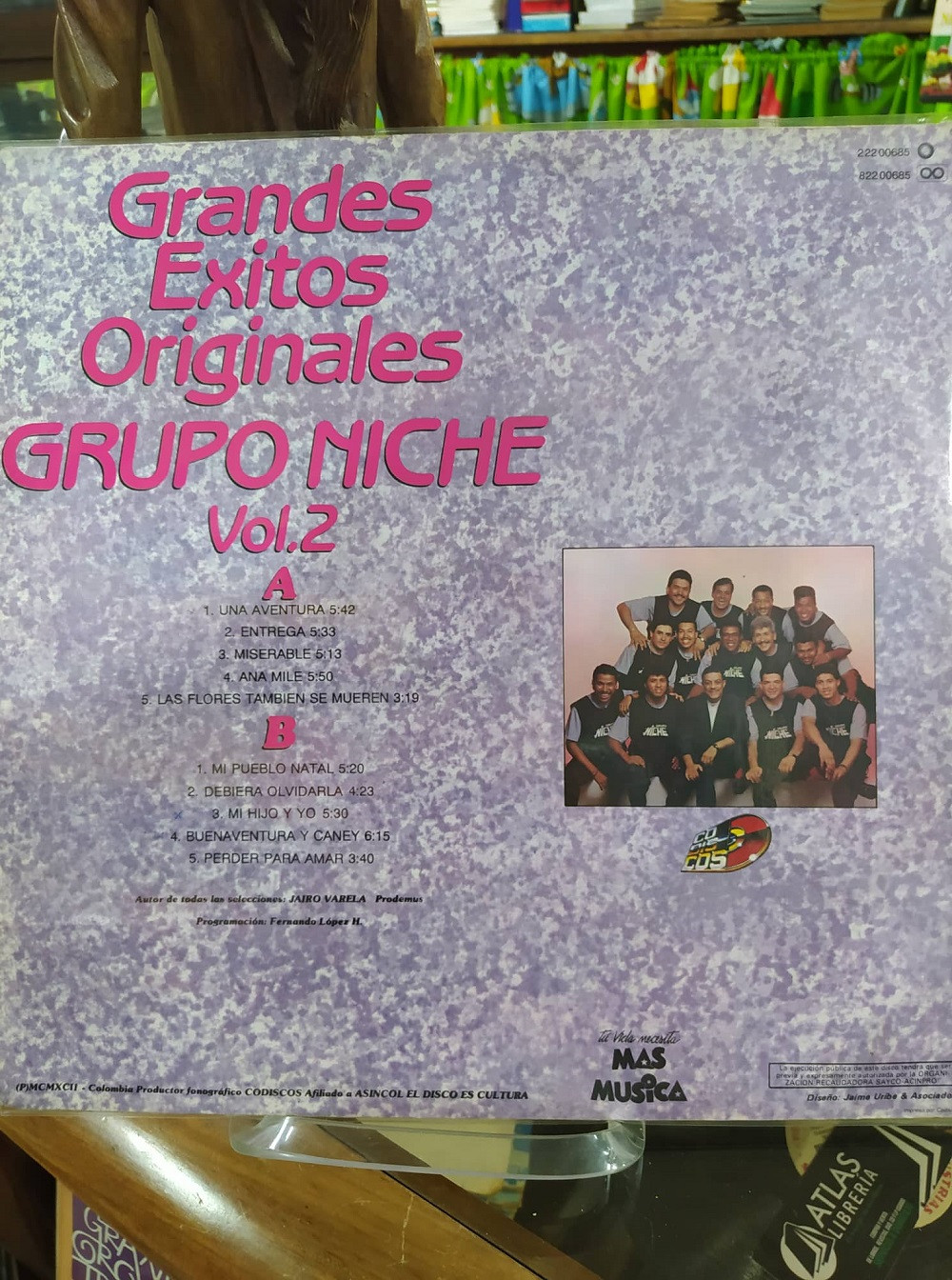 Imagen LP GRUPO NICHE - GRANDES EXITOS ORIGINALES VOL. 2 2