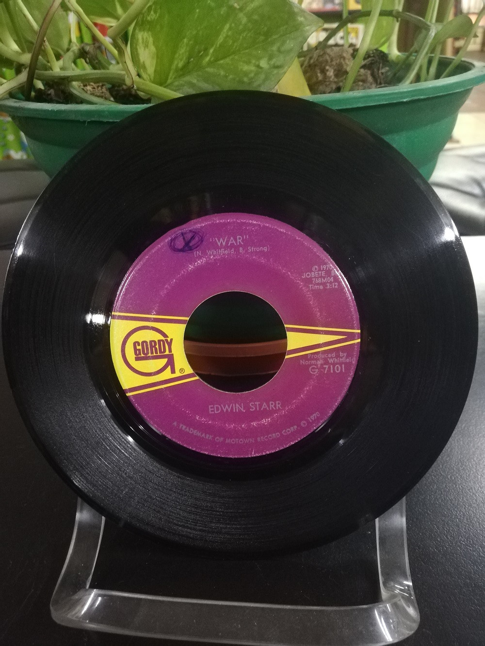 Imagen LP IMPORTADO 45 RPM EDWIN STARR - HE WHO PICKS A ROSE/WAR
