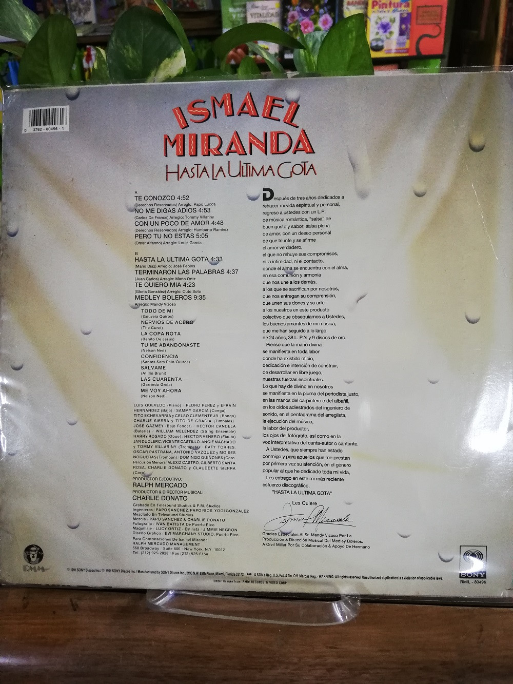 Imagen LP ISMAEL MIRANDA - HASTA LA ULTIMA GOTA 2