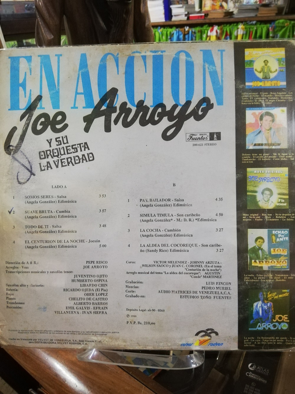 Imagen LP JOE ARROYO Y SU ORQUESTA LA VERDAD - EN ACCIÓN 2