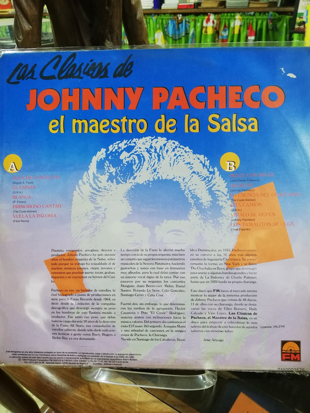 Imagen LP JOHNNY PACHECO - LAS CLÁSICAS JOHNNY PACHECO, EL MAESTRO DE LA SALSA 2