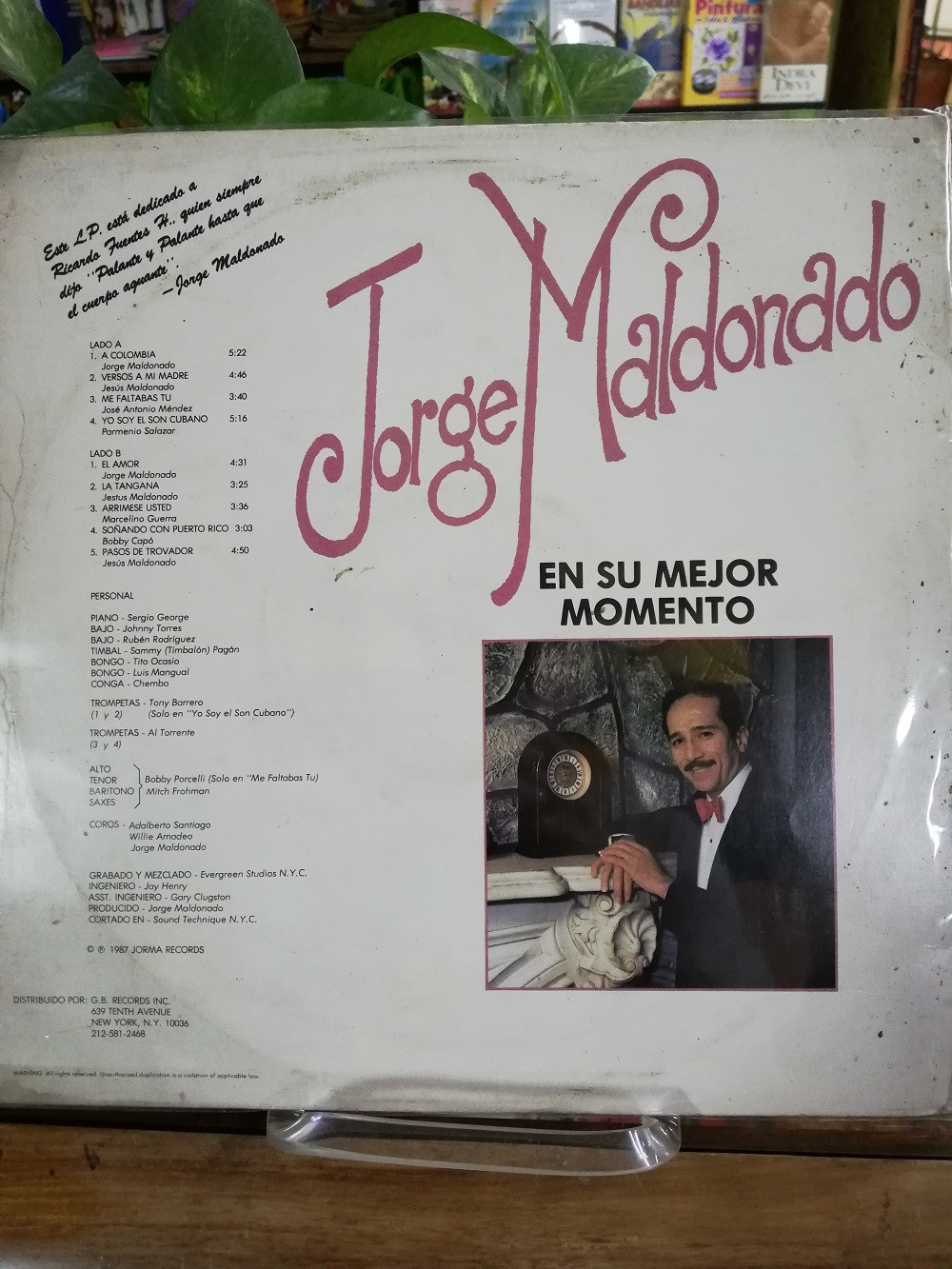 Imagen LP JORGE MALDONADO - EN SU MEJOR MOMENTO 2