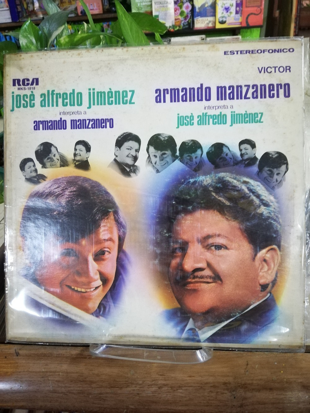 Imagen LP JOSE ALFREDO JIMENEZ INTERPRETA A ARMANDO MANZANERO / ARMANDO MANZANERO INTERPRETA A JOSE ALFREDO JIMENEZ 1
