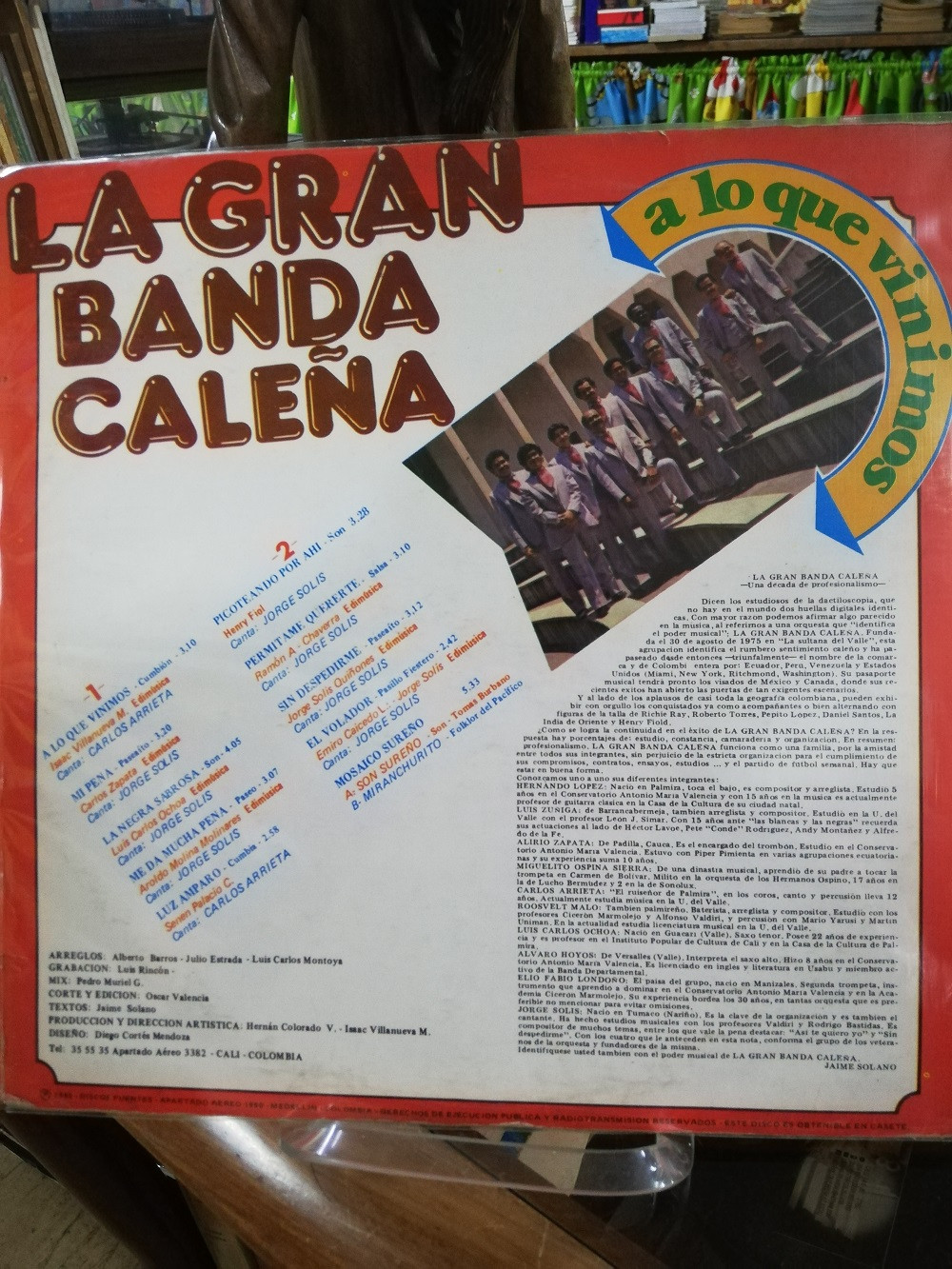 Imagen LP LA GRAN BANDA CALEÑA - A LO QUE VINIMOS 2