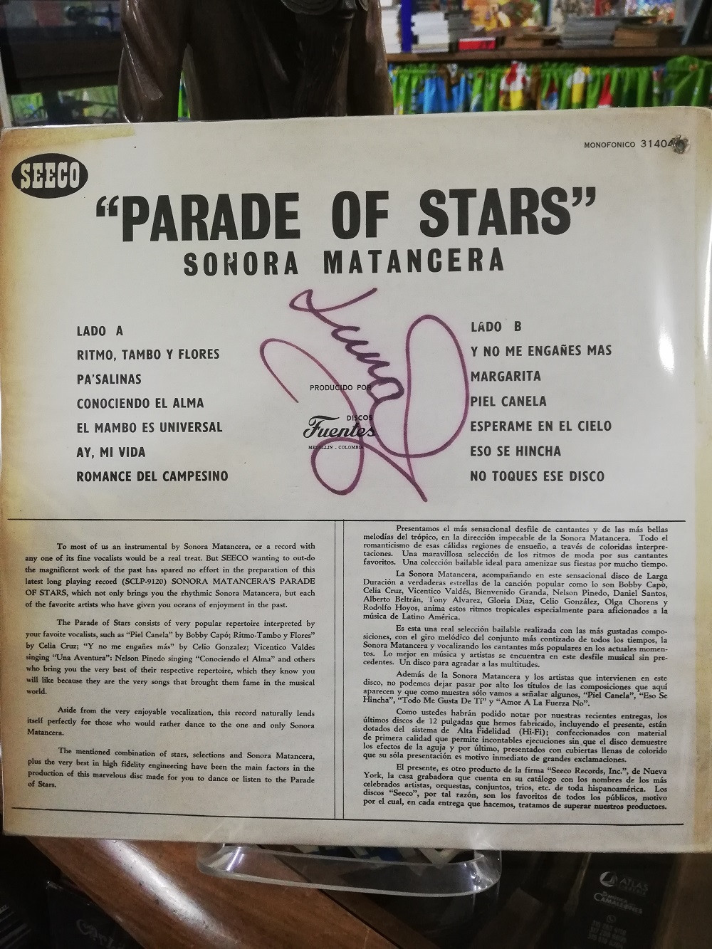 Imagen LP LA SONORA MATANCERA - PARADE OF STARS 2