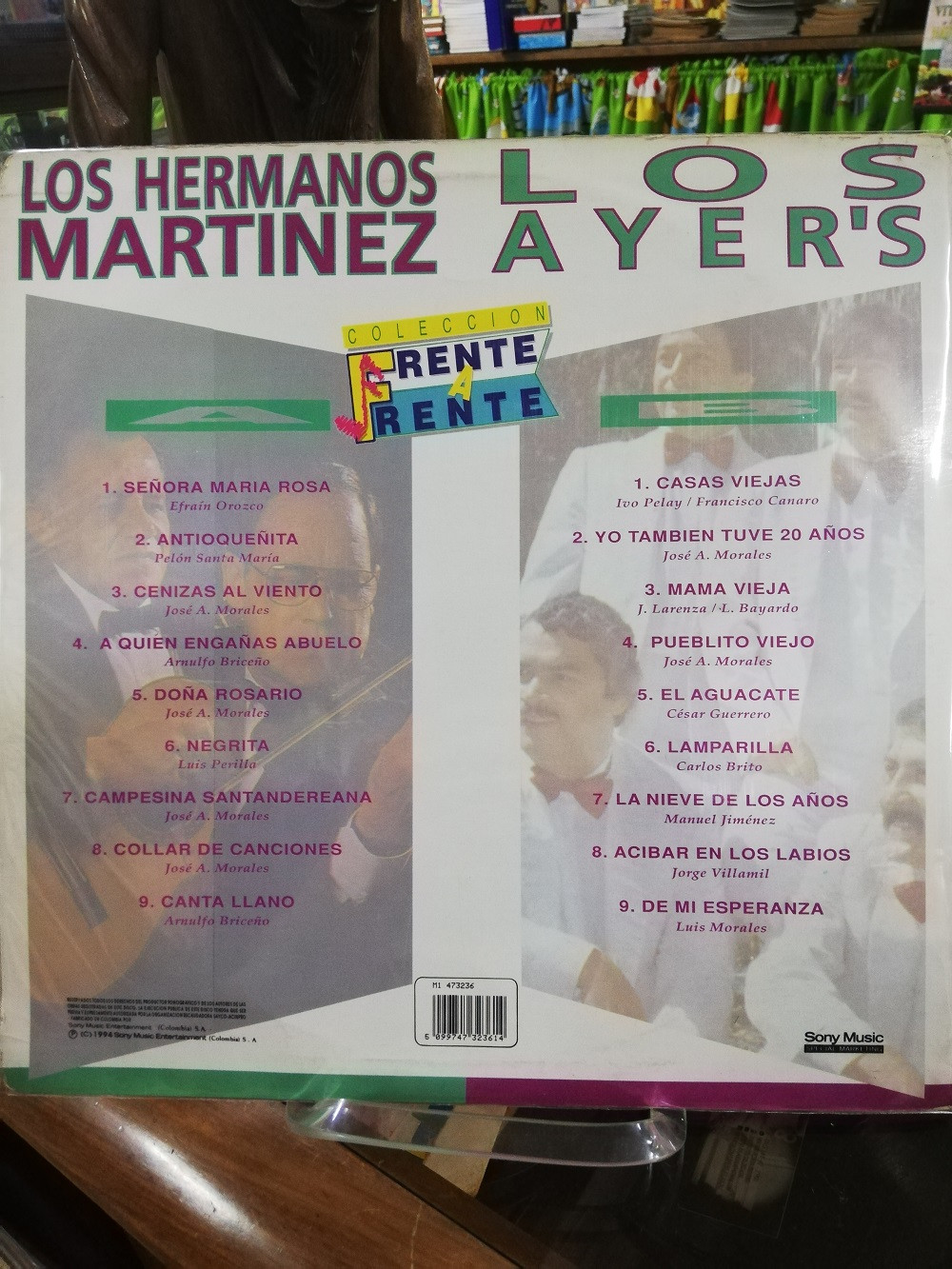 Imagen LP LOS HERMANOS MARTINEZ Y LOS AYER´S - FRENTE A FRENTE 2