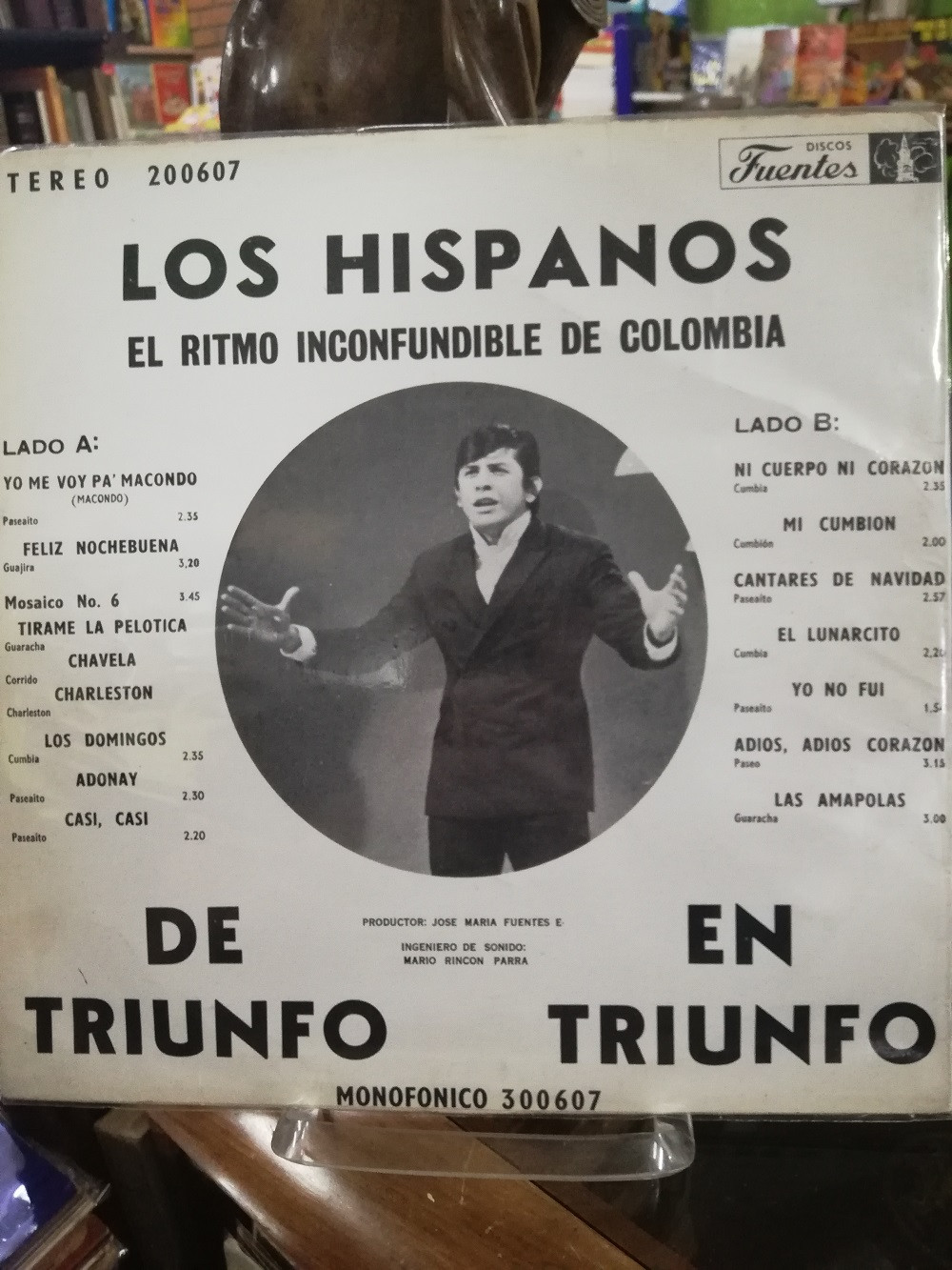 Imagen LP LOS HISPANOS - DE TRIUNFO EN TRIUNFO 2
