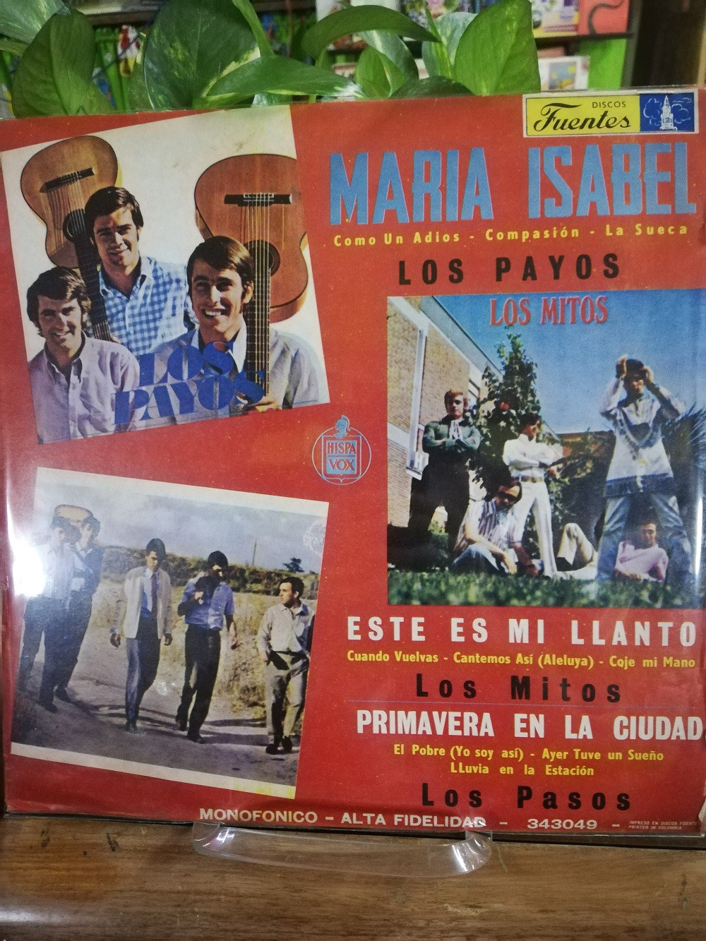 Imagen LP LOS PAYOS/LOS MITOS/LOS PASOS - MARIA ISABEL 1