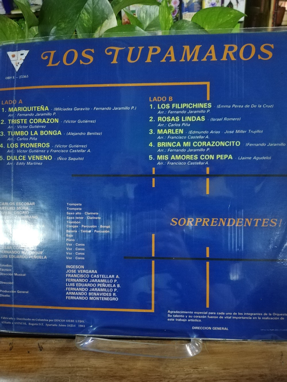 Imagen LP LOS TUPAMAROS - SORPRENDENTES! 2