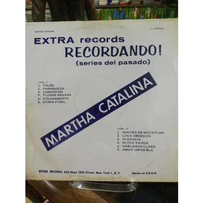ImagenLP MARTHA CATALINA - RECORDANDO!