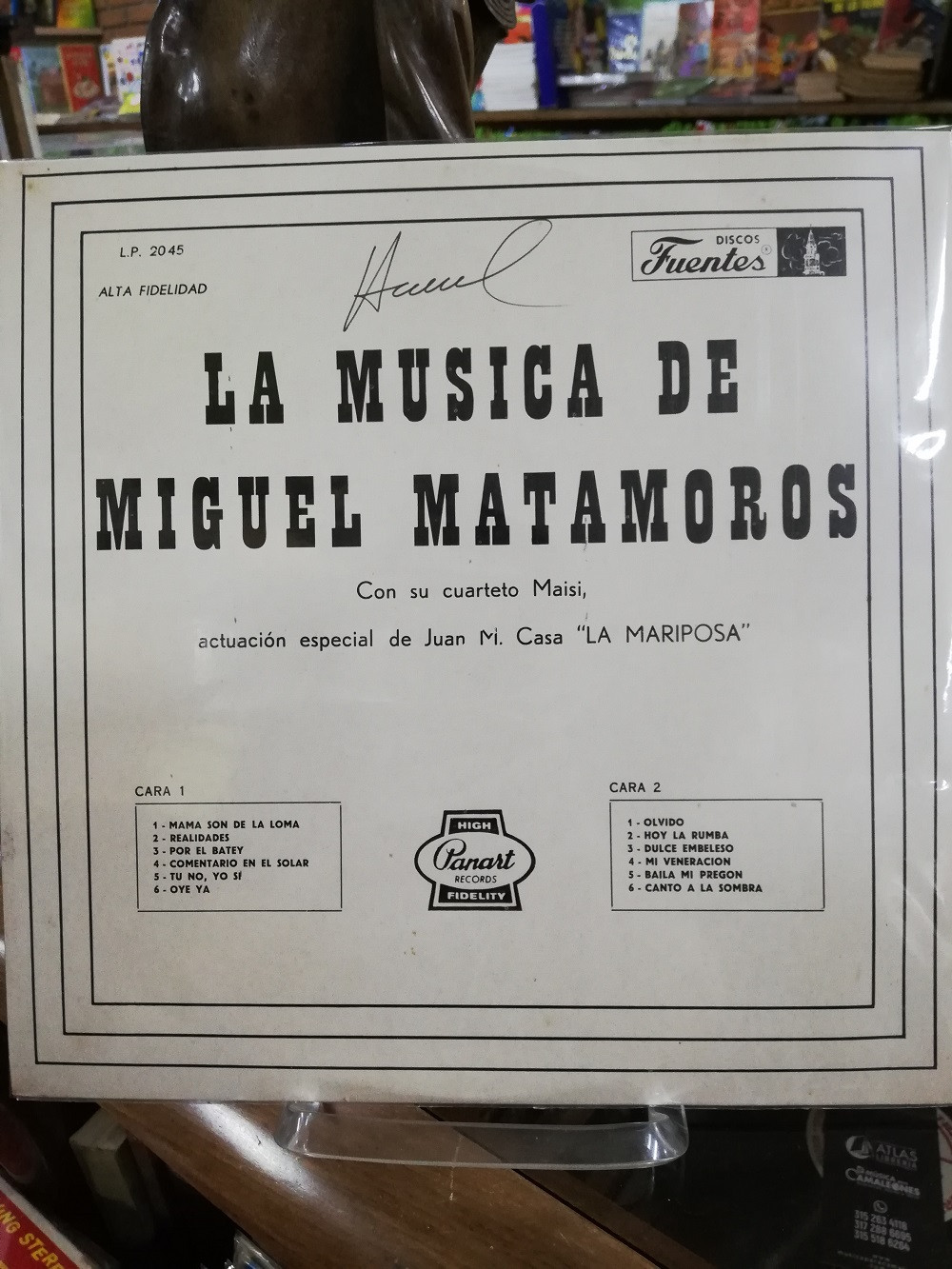 Imagen LP MIGUEL MATAMOROS - LA MÚSICA DE MIGUEL MATAMOROS CON SU CUARTETO MAISI 2