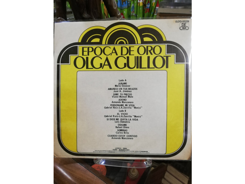 Lp Olga Guillot Epoca De Oro Eldd 50208 Libreria Atlas