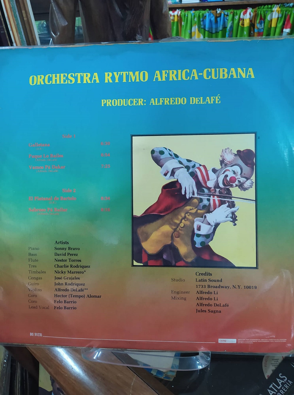 Imagen LP ORCHESTRA RYTMO AFRICA-CUBANA - CANTA: FELO BARRIOS/HECTOR (TEMPO) ALOMAR 2