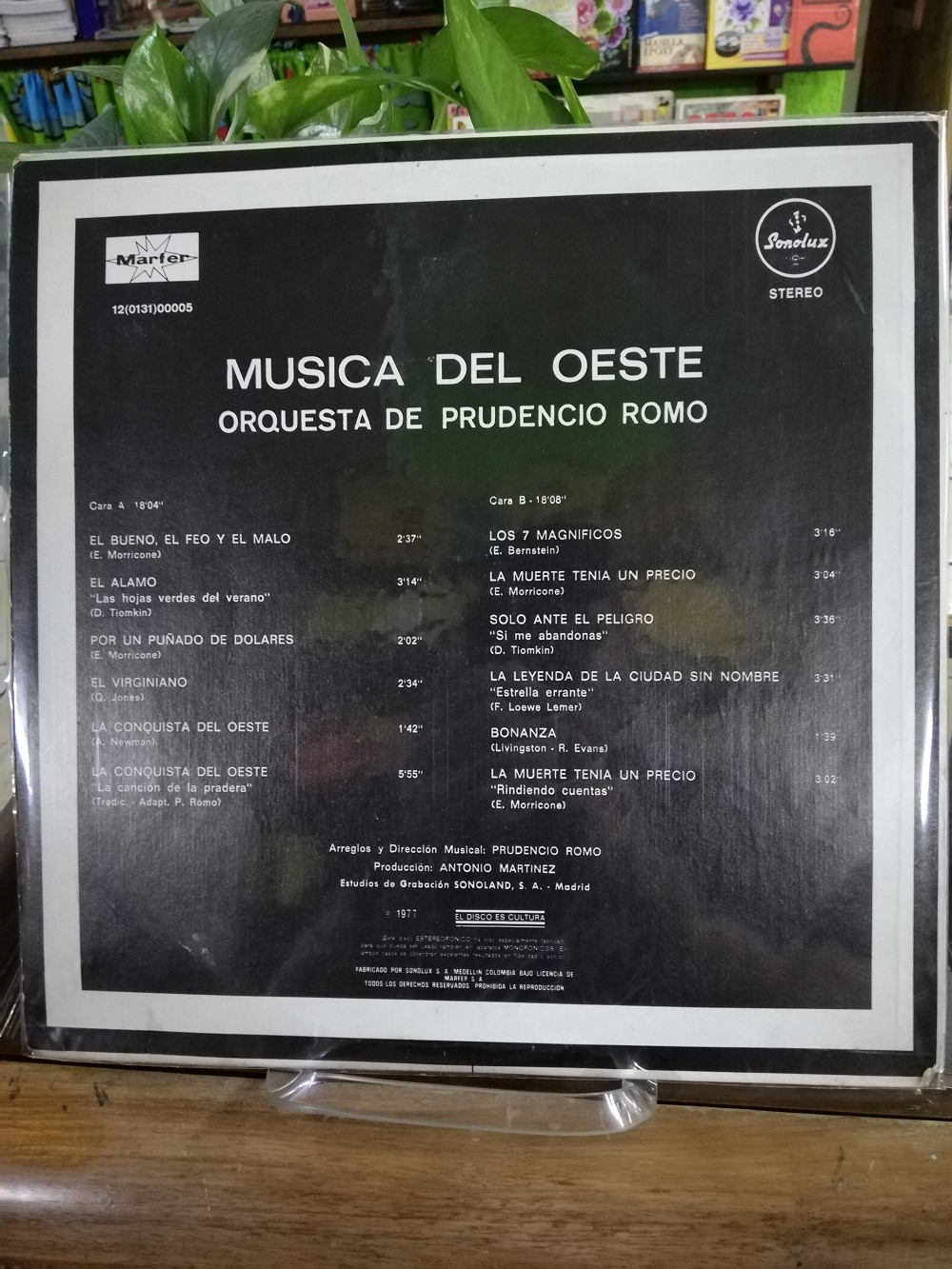 Imagen LP ORQUESTA DE PRUDENCIO ROMO - MÚSICA DEL OESTE 2