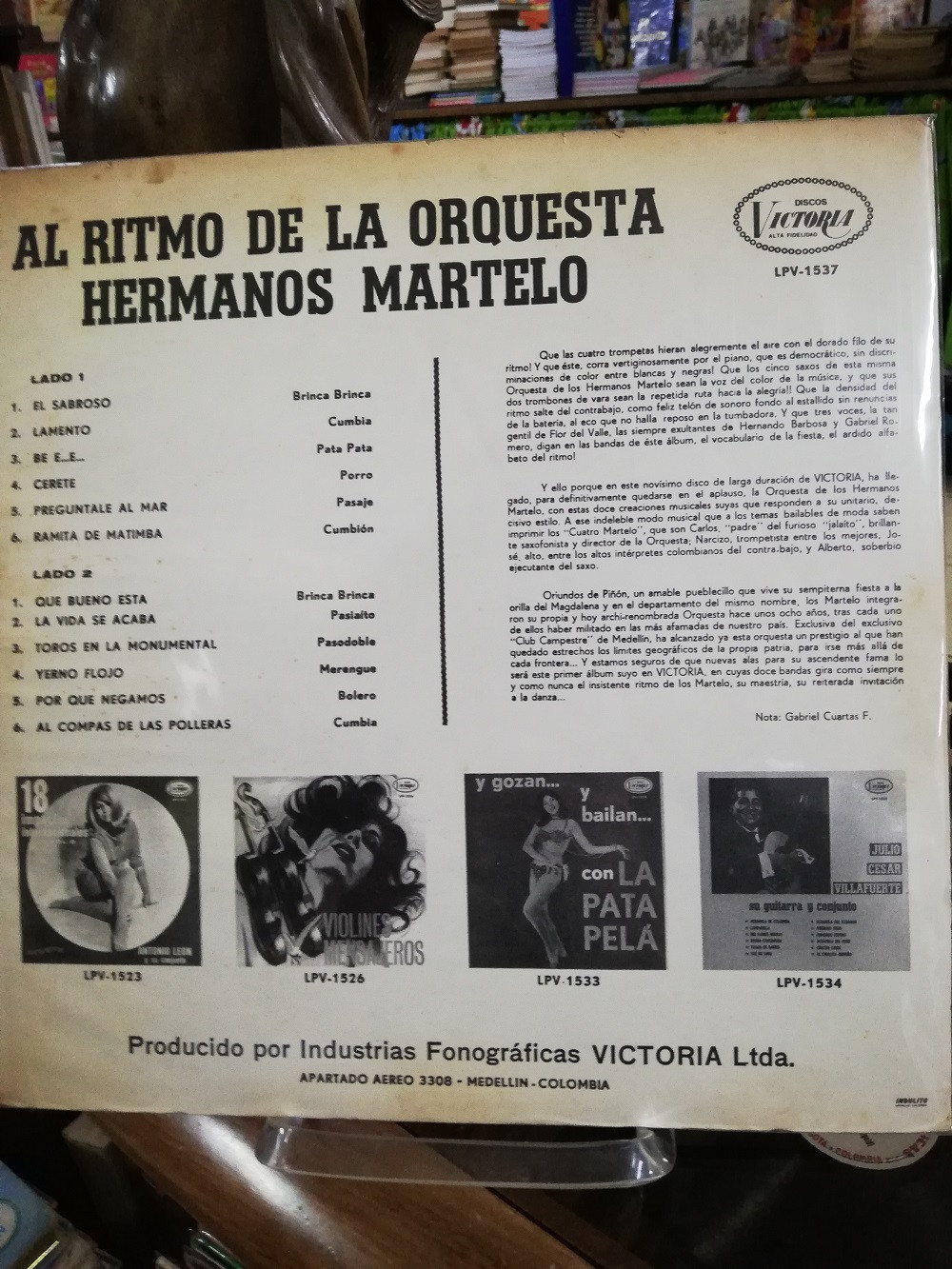 Imagen LP ORQUESTA HERMANOS MARTELO - AL RITMO DE LA ORQUESTA DE LOS HERMANOS MARTELO 2