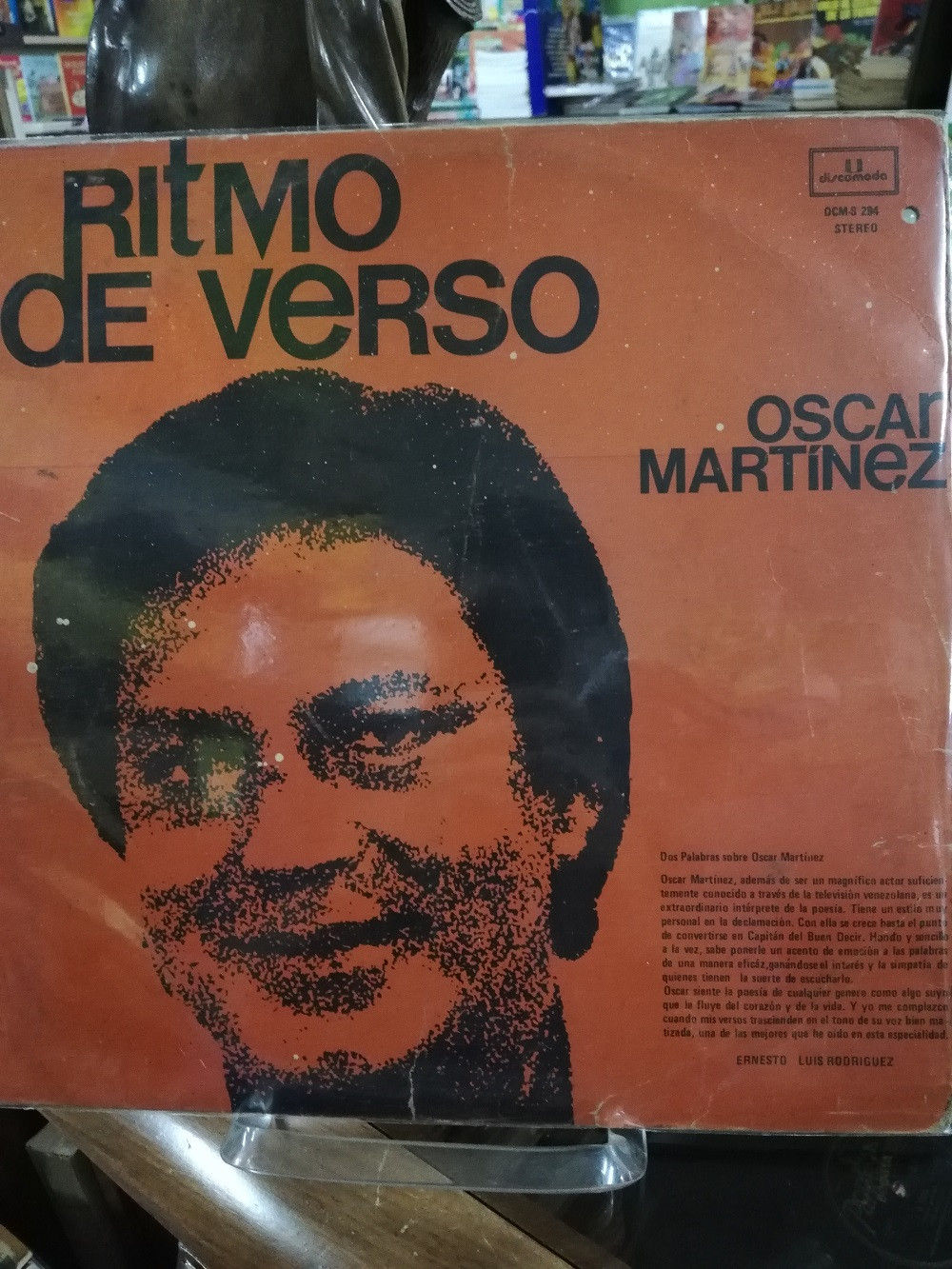 Imagen LP OSCAR MARTINEZ - RITMO DE VERSO 1