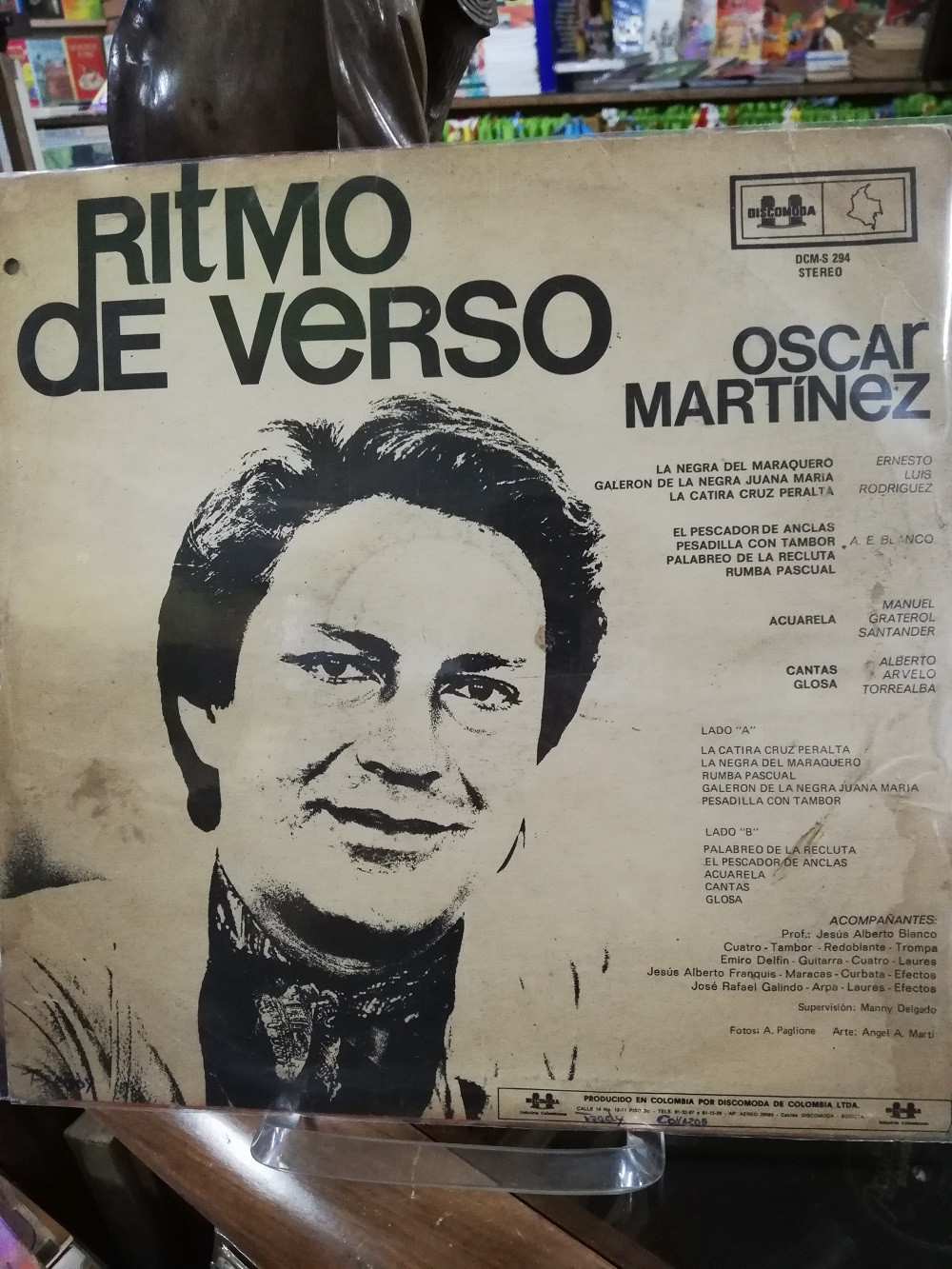 Imagen LP OSCAR MARTINEZ - RITMO DE VERSO 2