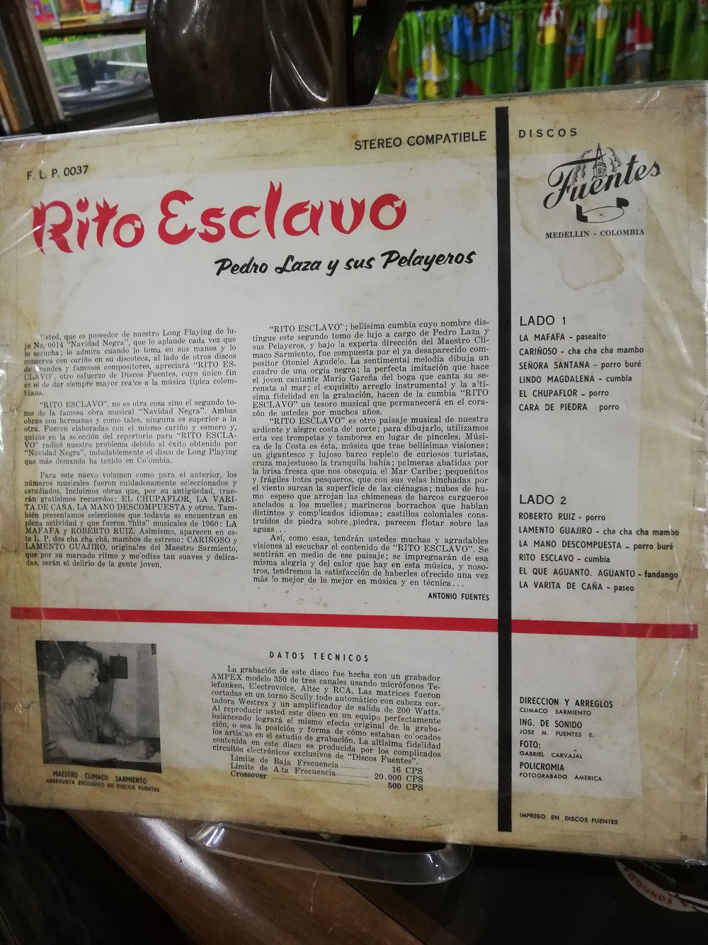 Imagen LP PEDRO LAZA Y SUS PELAYEROS - RITO ESCLAVO 2