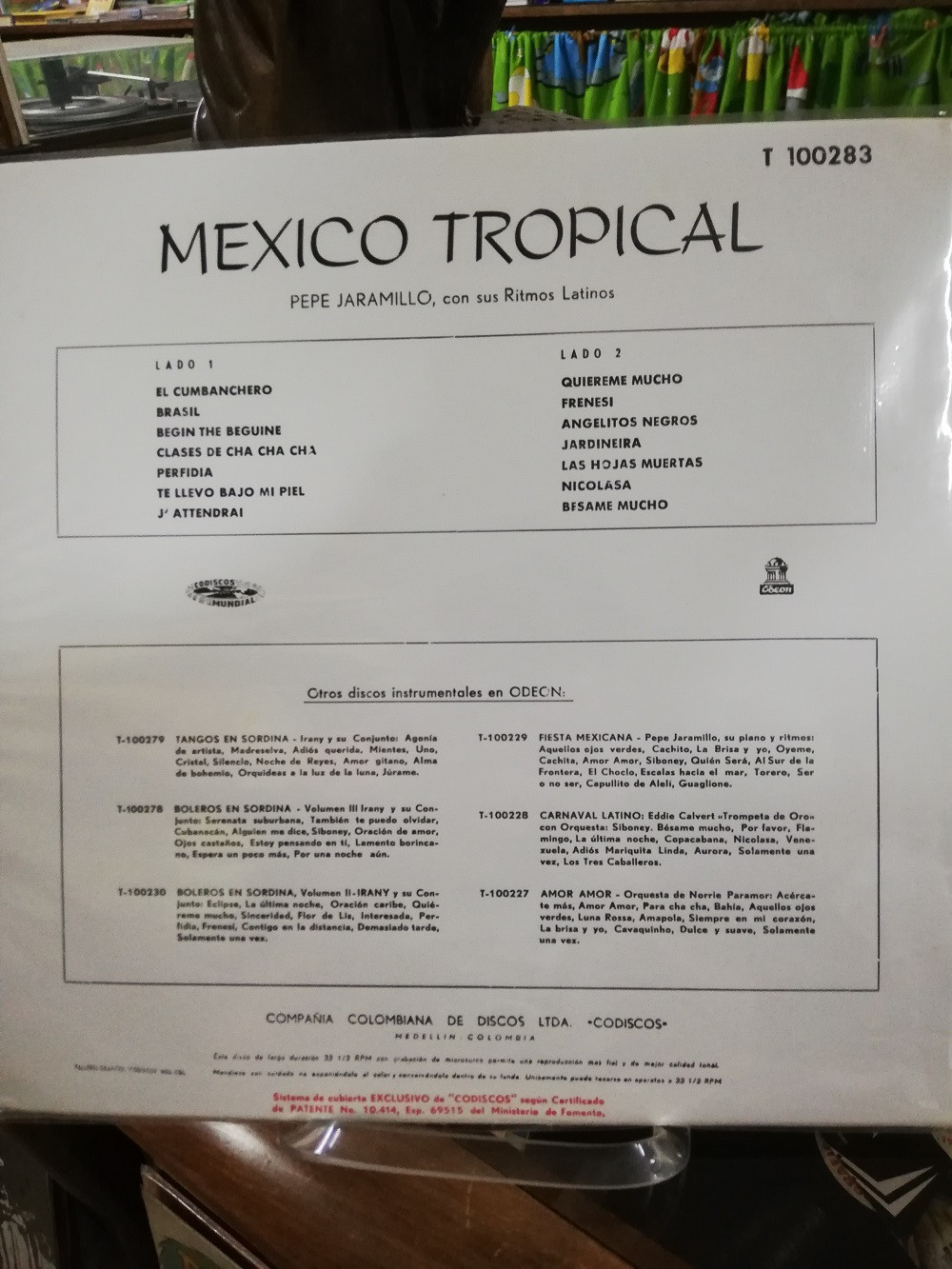 Imagen LP PEPE JARAMILLO WITH HIS LATIN AMERICAN RHYTHM - MEXICO TROPICALE 2