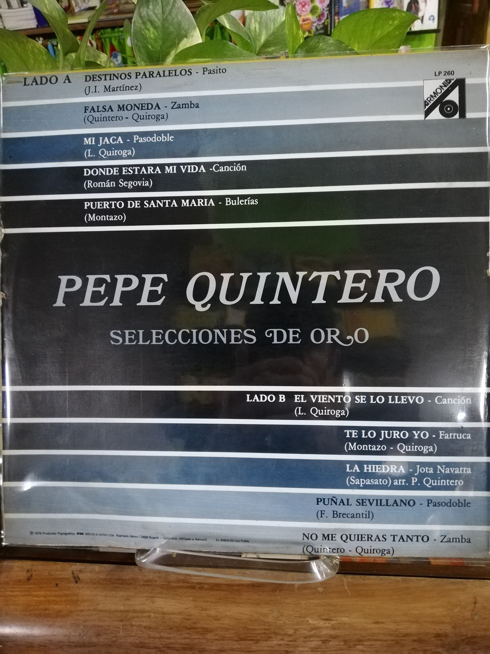 Imagen LP PEPE QUINTERO - SELECCIÓN DE ORO 2