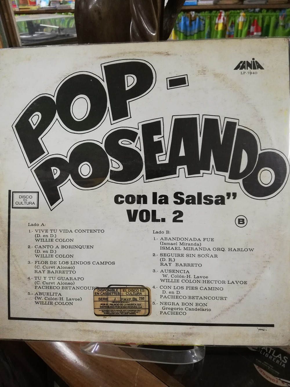 Imagen LP POP-POSEANDO CON LA SALSA - POP-POSEANDO CON LA SALSA VOL. 2 2