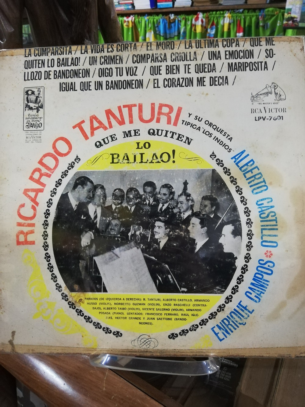 Imagen LP RICARDO TANTURI Y SU ORQUESTA TIPICA LOS INDIOS - QUE ME QUITEN LO BAILAO!